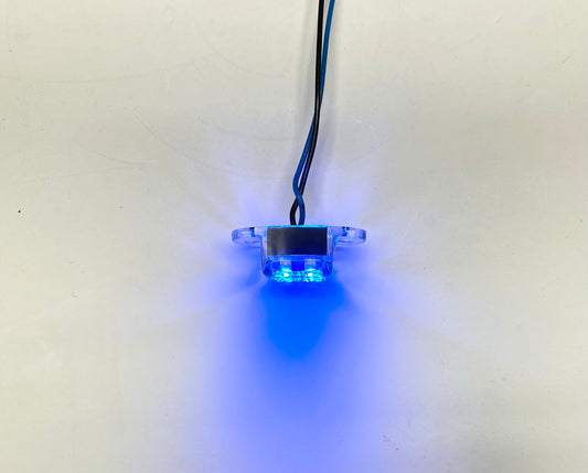 Bright Blue 4 LED Oval Dragon Light Accent