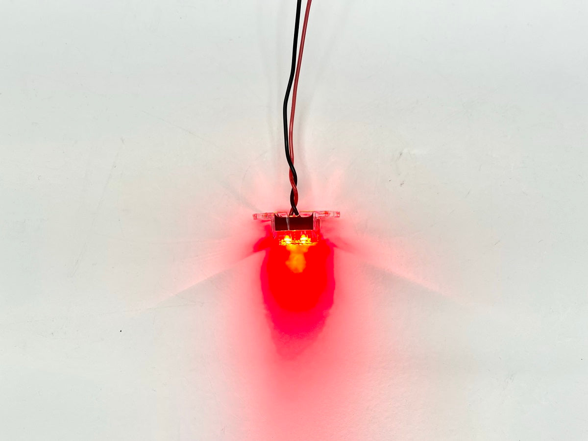 Bright Red 4 LED Oval Dragon Accent Light
