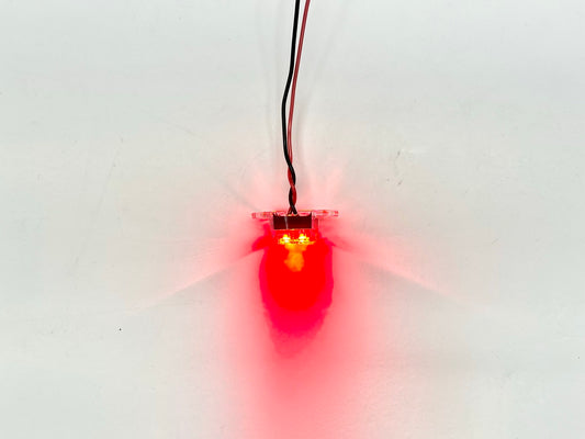 Bright Red 4 LED Oval Dragon Accent Light