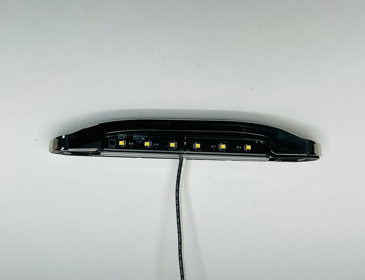(1) Bright White 6 LED Porch Deck Accent Light Boat W/Stainless Bezel RV Trailer