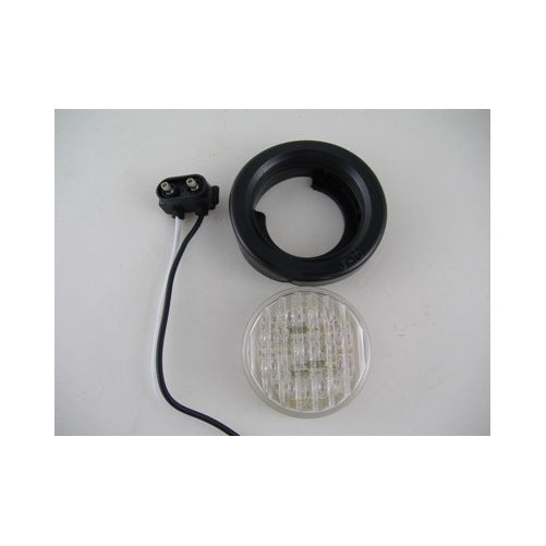 Amber 2" Round 9 LED Truck Trailer RV Side Marker Clearance Light Kit / Grommet