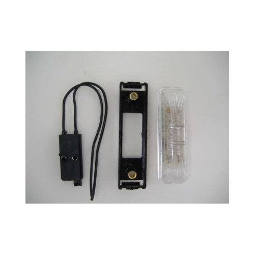 Amber 12 LED 3.75" Side Marker Clearance Light Kit / Black Bracket / Wires