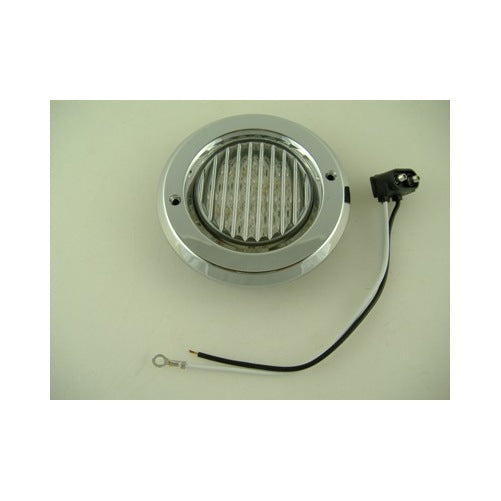 Amber 2.5" Round 13 LED Truck Trailer Marker Clearance Light Kit / Chrome Bezel