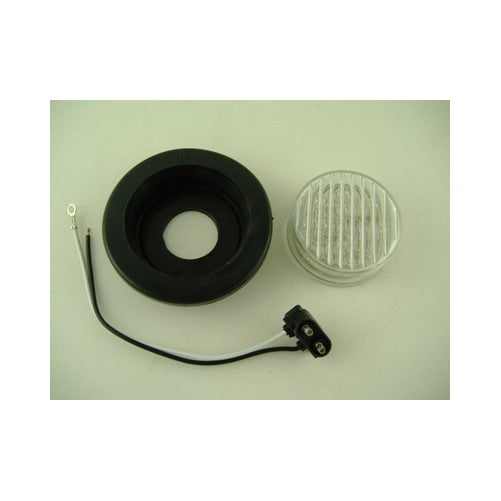 Amber 2.5" Round 13 LED Clearance Side Marker Light Kit / Grommet / Wire Plug