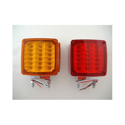 36 LED Amber Red Side Marker Turn Signal Semi Fender Lights