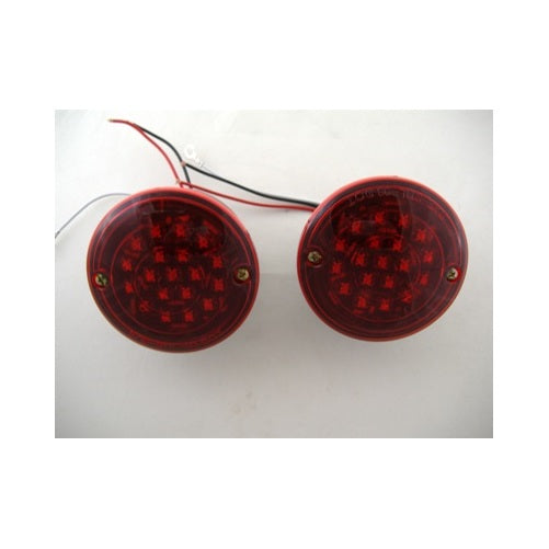 Round 19 LED Stud Mount Light With 5/LED License Light Stop, Turn & Tail RH & LH