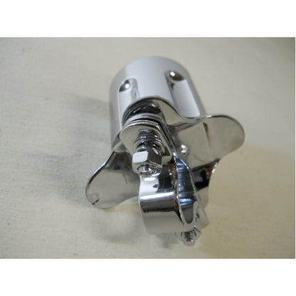 Chrome Metal Gun Barrel Steering Wheel Spinner Suicide Knob / Universal Bracket