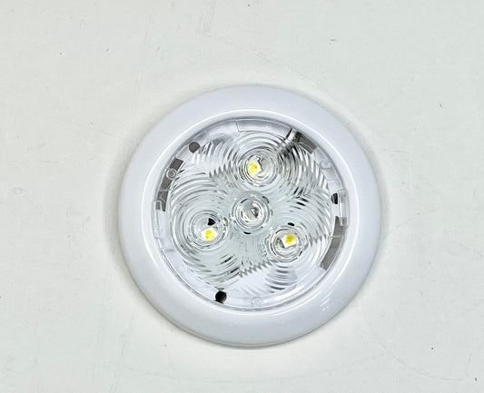 2.75" White 3 LED Dome Light Truck Trailer RV Bus Camper Car
