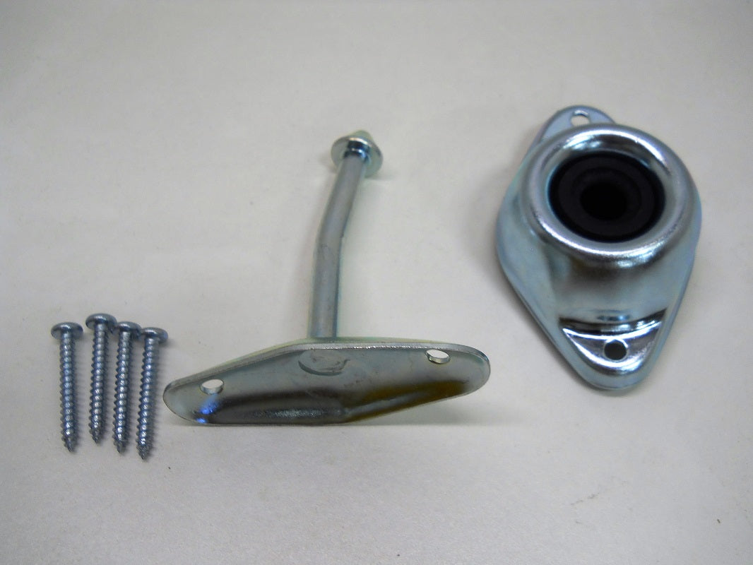 RV Camper Trailer Door Stop Holder Latch / Metal Plunger Kit / 3" Angled Rod
