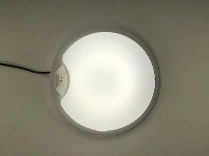 (10) White 12 LED 4.5-inch Round Camper RV Trailer Utility Dome Lights / Switch