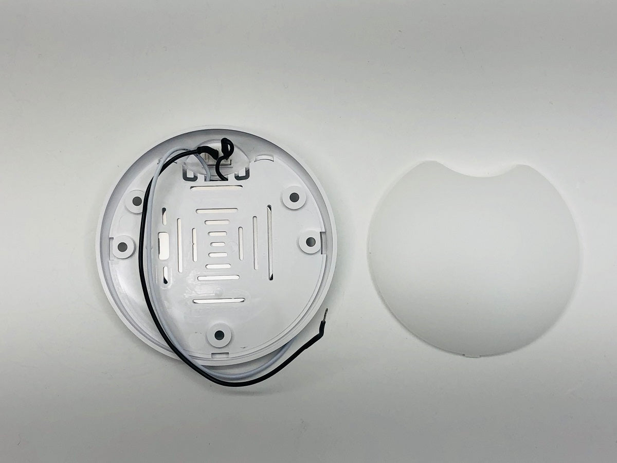 (10) White 12 LED 4.5-inch Round Camper RV Trailer Utility Dome Lights / Switch