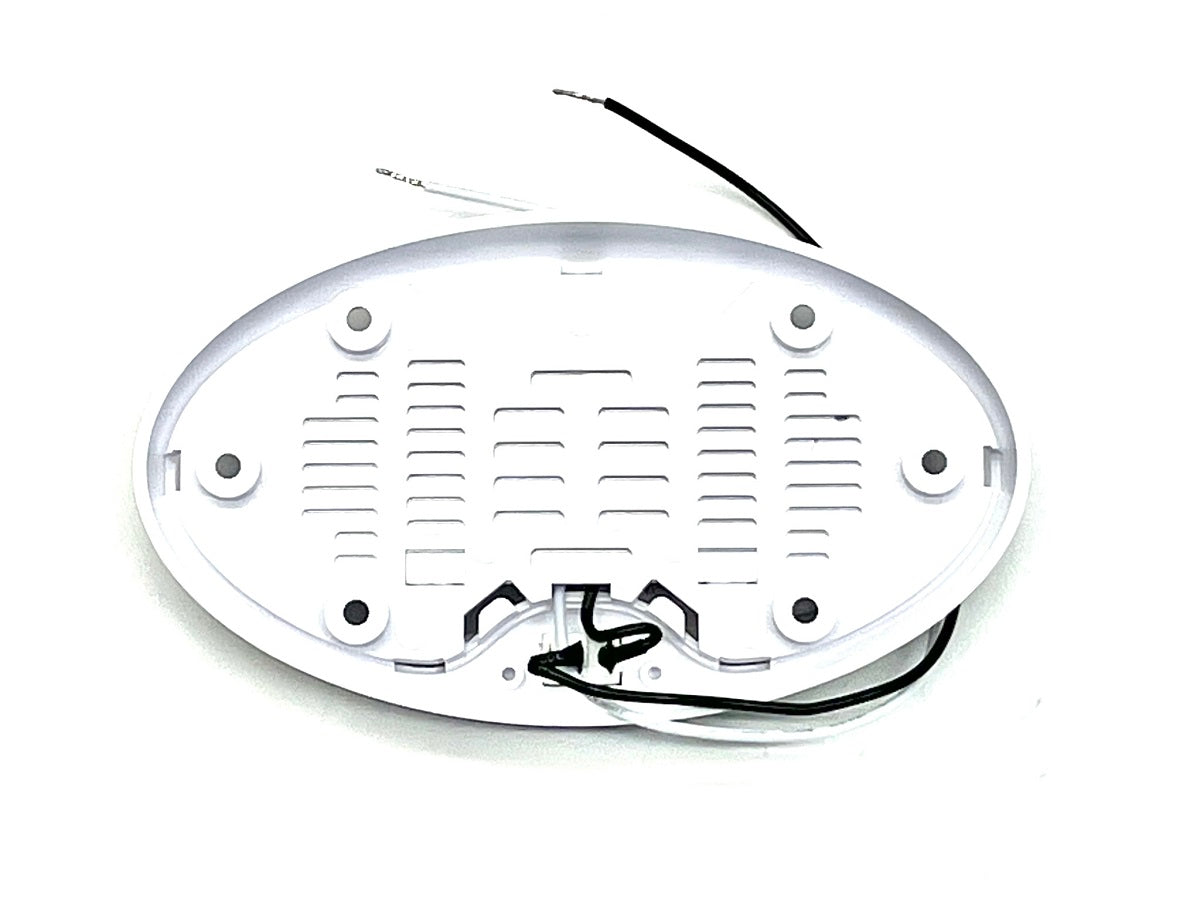 (1) 6" Oval Surface Mount 12 LED Interior Dome Light without On/Off Switch