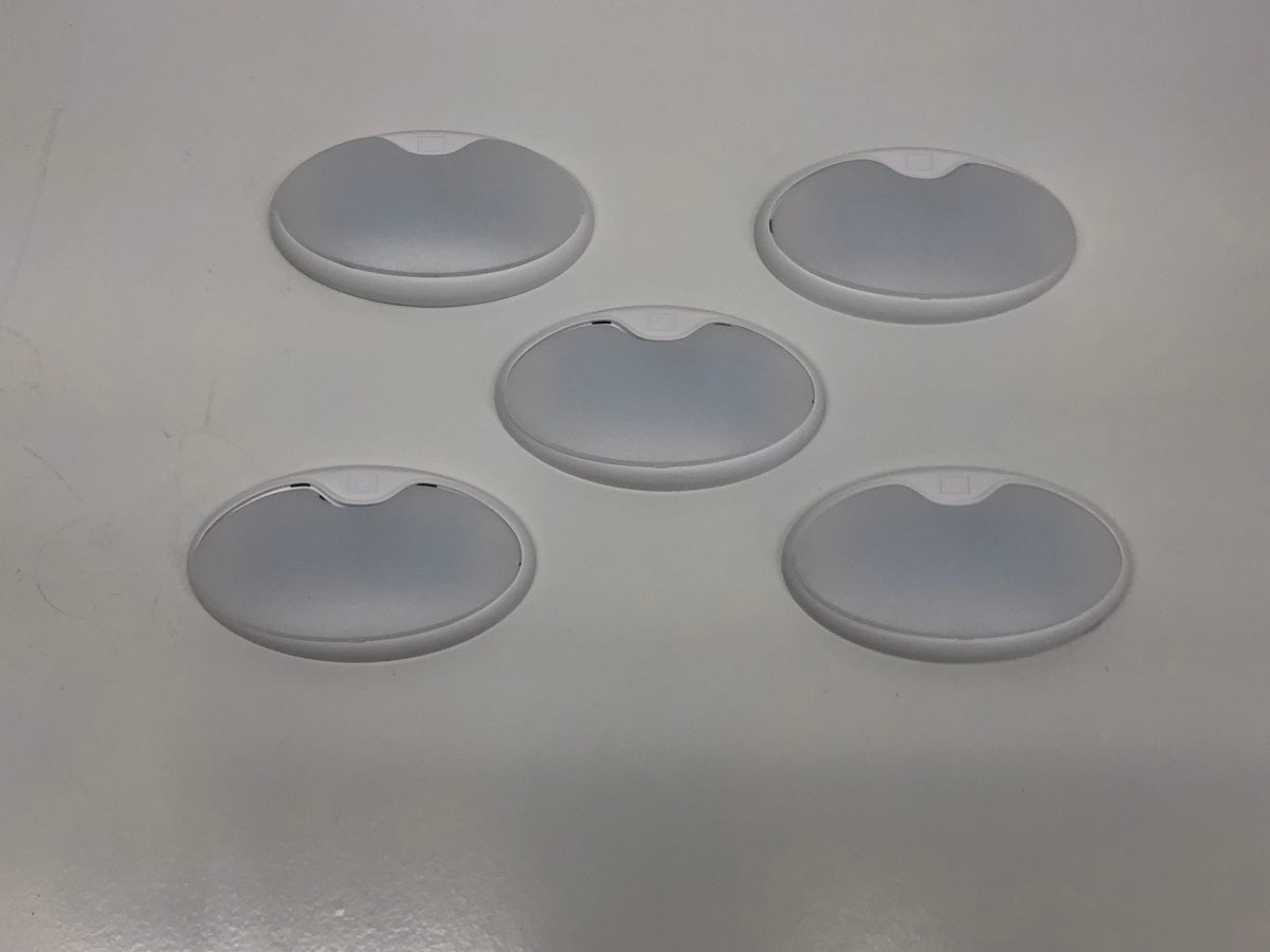 (5) 6" Oval Surface Mount 12 LED Interior Dome Light without On/Off Switch