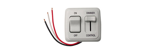On/Off Switch with Slide Style Dimmer Control. RV, Bus, Camper, Coach 12V DC