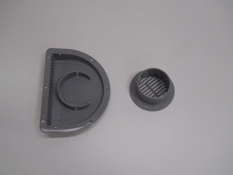 RV ATV Cycle Truck Cargo Work Trailer Side Air Vent Gray