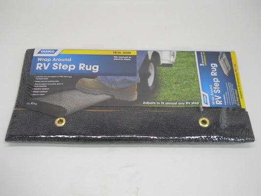 RV Camper MotorHome 5th Wheel Trailer Grey Gray Entry Door Step Carpet Rug Cover