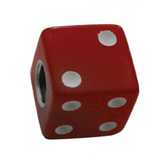 (4) Custom Red Dice Wheel Tire Valve Stem Covers Caps