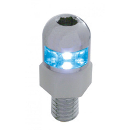 (2) Blue LED Stainless Steel Directional Accent Utility Lights / Dash RV Car