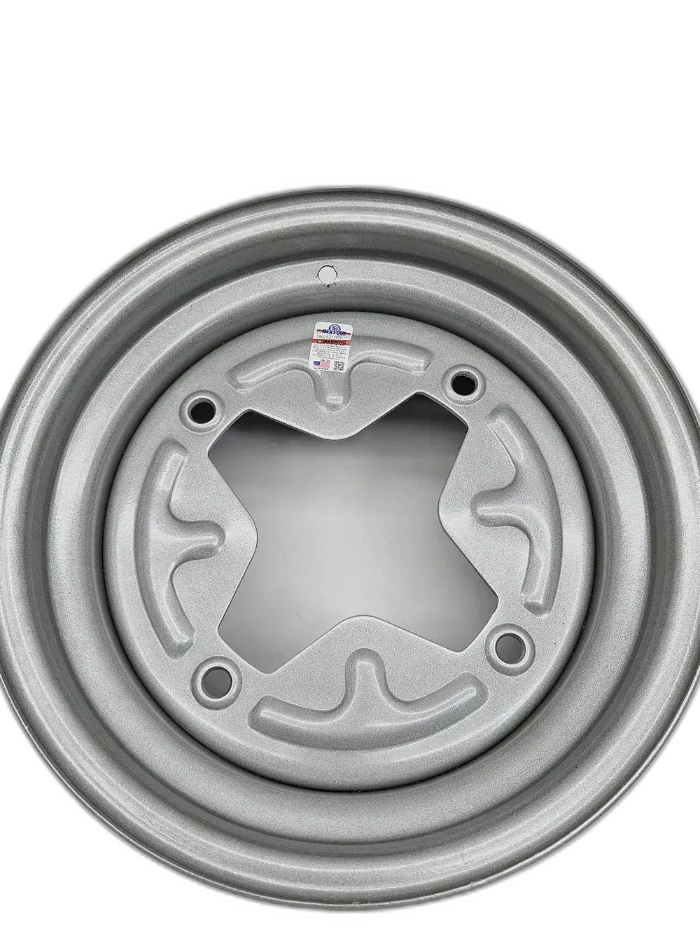 14" Dexstar Trailer Camper Vintage 14" Wheel Rim 14x5.5 / 4 Bolt / Sparkle Silver
