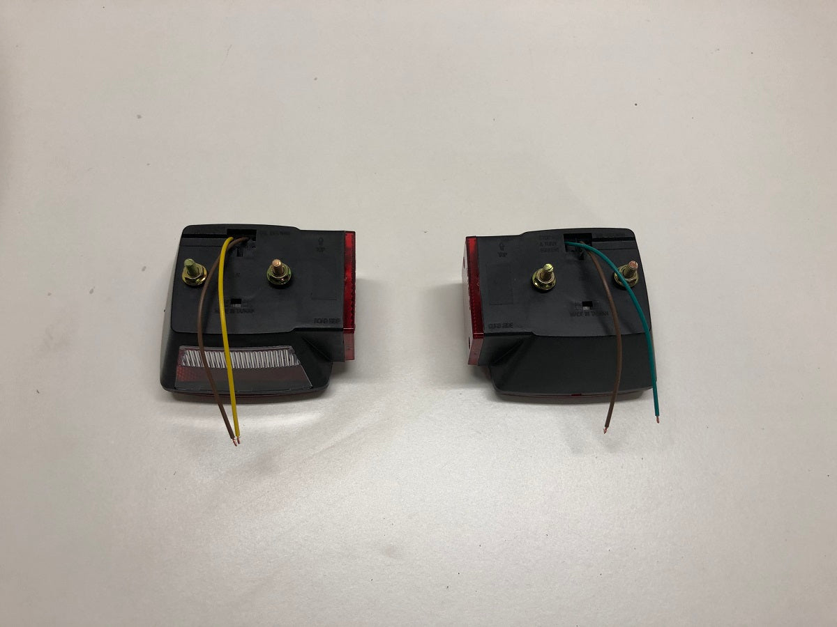 Red Square Under 80" Wide Combination Trailer Lights Side Marker RH and LH