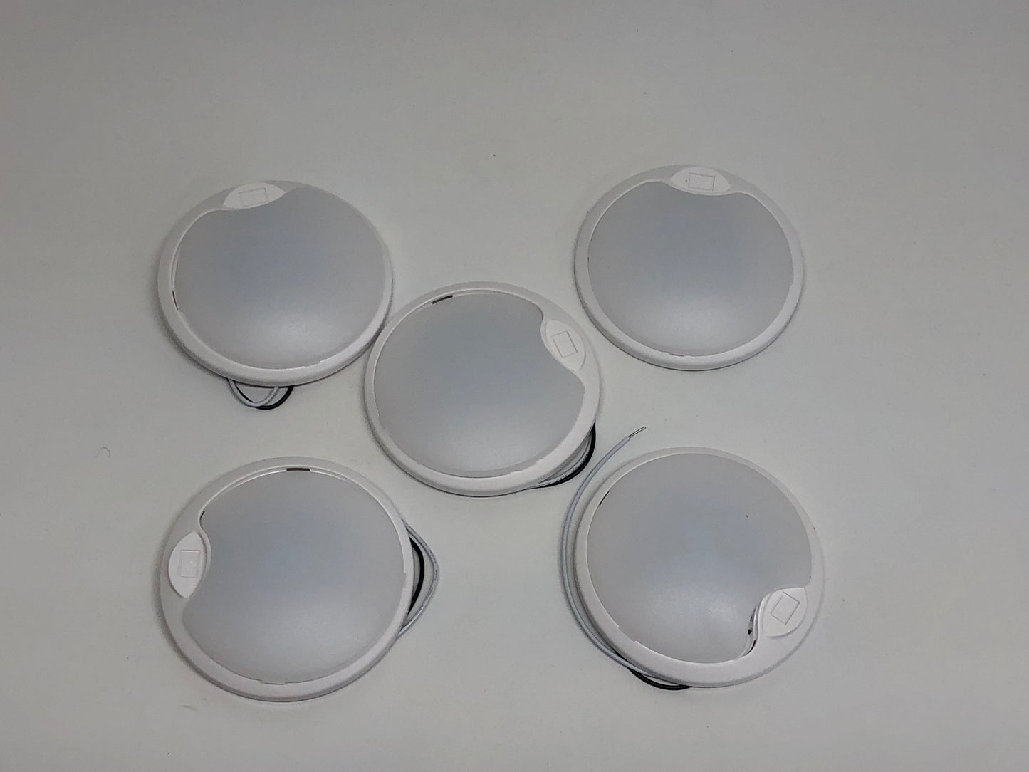 (5) 4.5" Round Surface Mount 12 LED Interior Dome Light RV Trailer Truck Camper