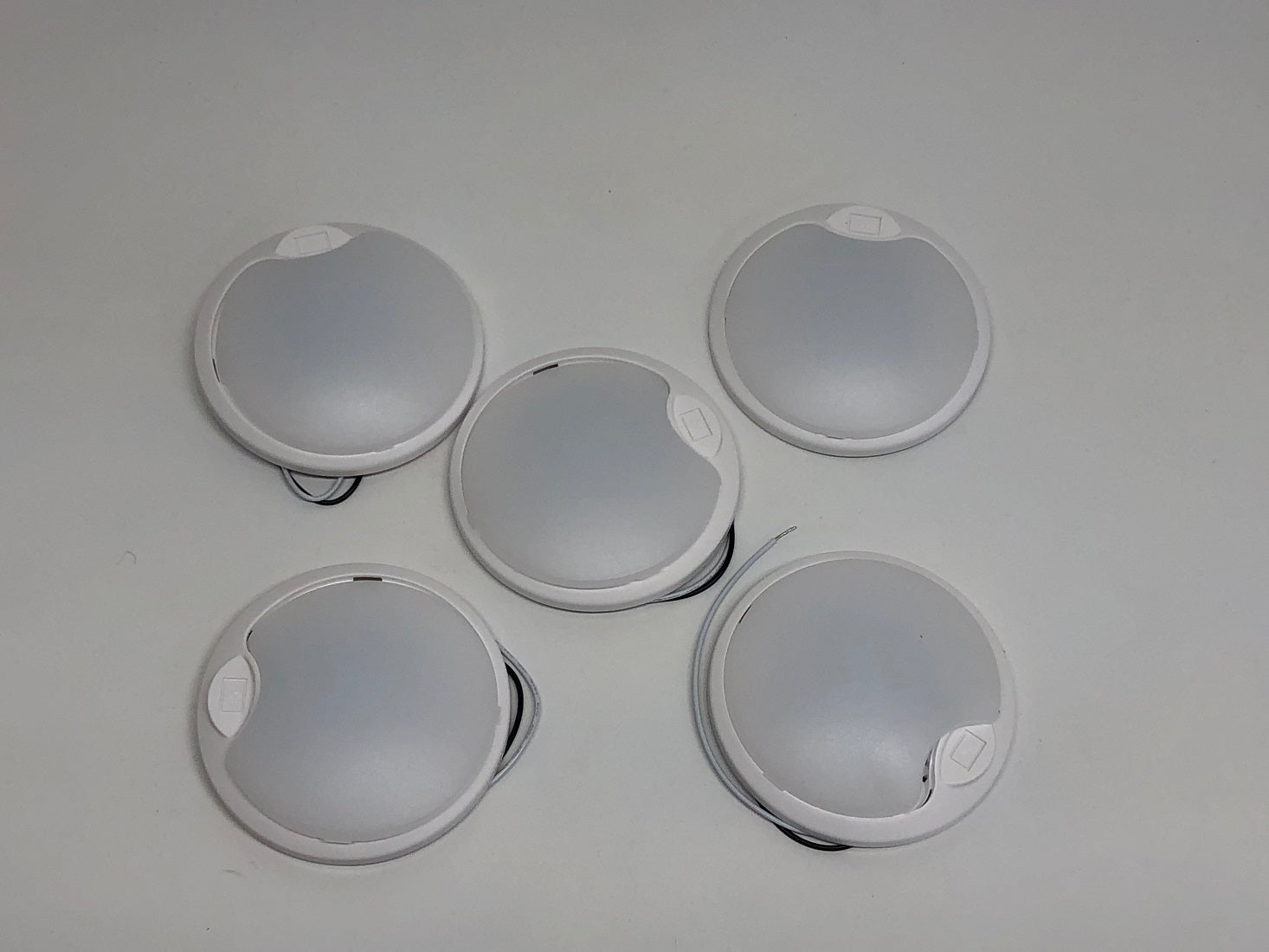 (5) 4.5" Round Surface Mount 12 LED Interior Dome Light RV Trailer Truck Camper