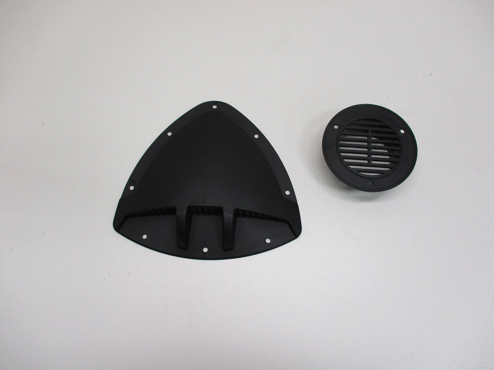 Unique Black Aero Design RV ATV Cycle Truck Cargo Work Trailer Side Air Vent