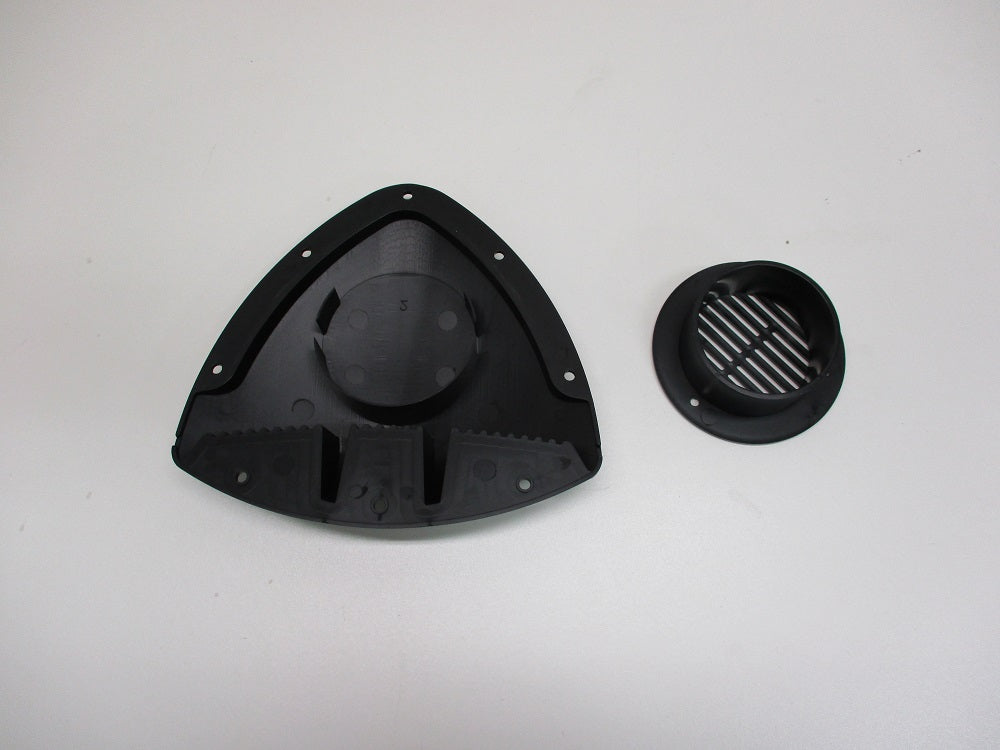 Unique Black Aero Design RV ATV Cycle Truck Cargo Work Trailer Side Air Vent