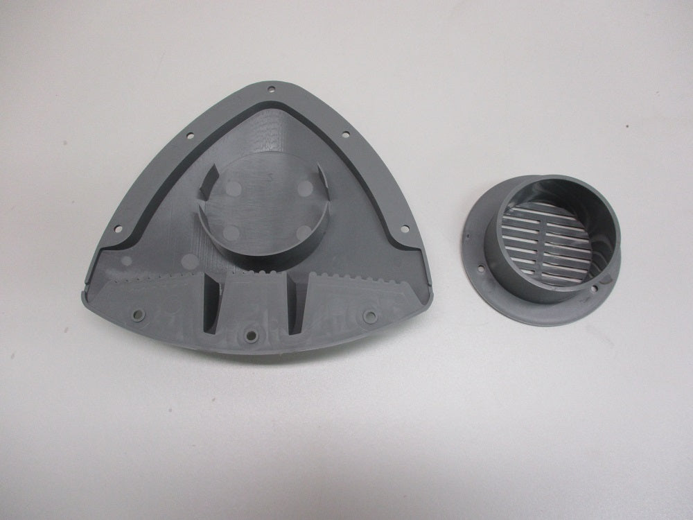 Unique Gray Aero Design RV ATV Cycle Truck Cargo Work Trailer Side Air Vent