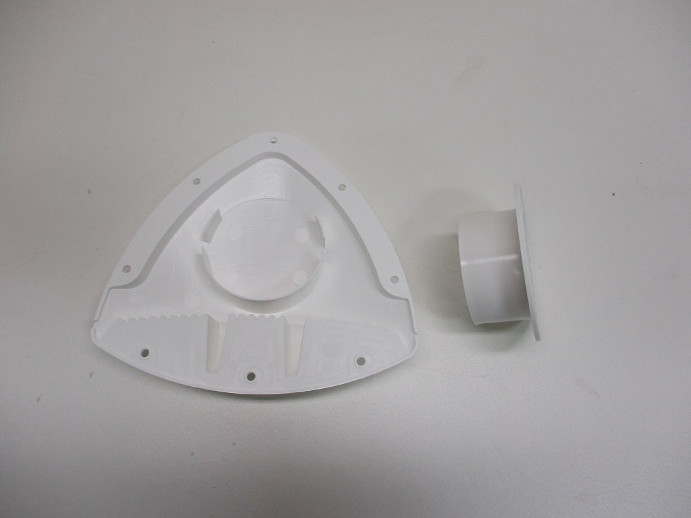 Unique White Aero Design RV ATV Cycle Truck Cargo Work Trailer Side Air Vent