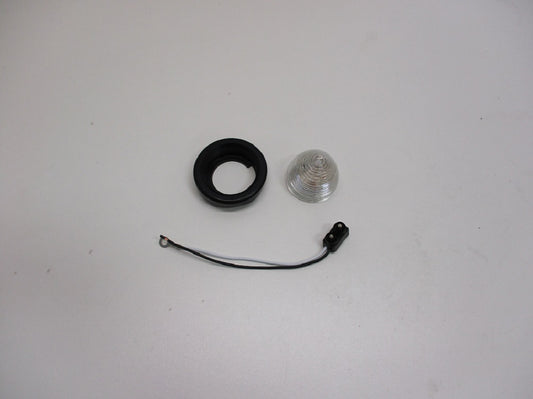 9 LED 2" Beehive Clearance/Marker Light - Red LED/Clear Lens