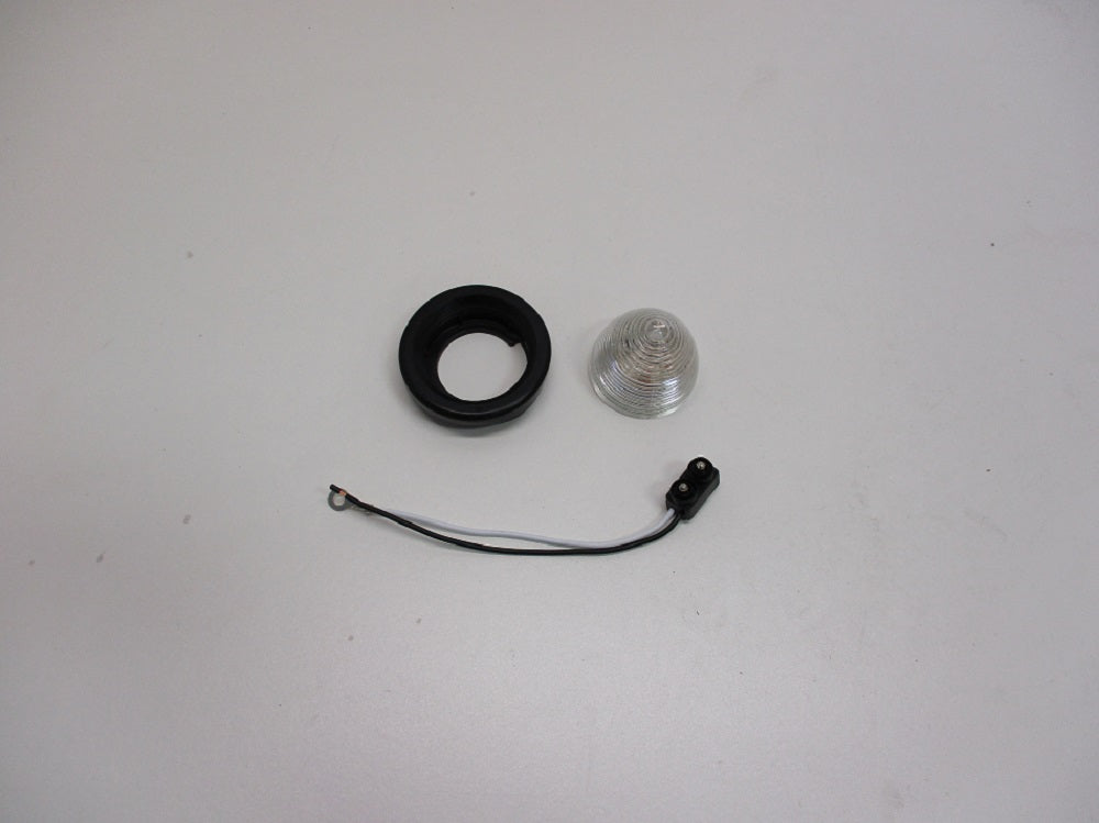 9 LED 2" Beehive Clearance/Marker Light - Red LED/Clear Lens