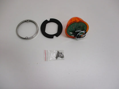 17 LED Watermelon Flush Mount Kit W/ Low Profile Bezel / Amber LED/Amber Lens