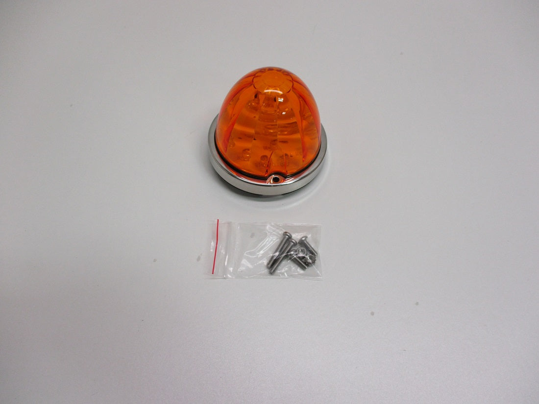 17 LED Watermelon Flush Mount Kit W/ Low Profile Bezel / Amber LED/Amber Lens