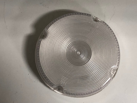 6.5" Round Taillight Housing Only Clear Lens Bus RV Camper