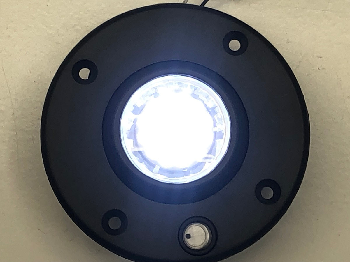 4.5" Round Black Base 18 LED Dome Ceiling Recessed Mount Light. RV Camper Coach