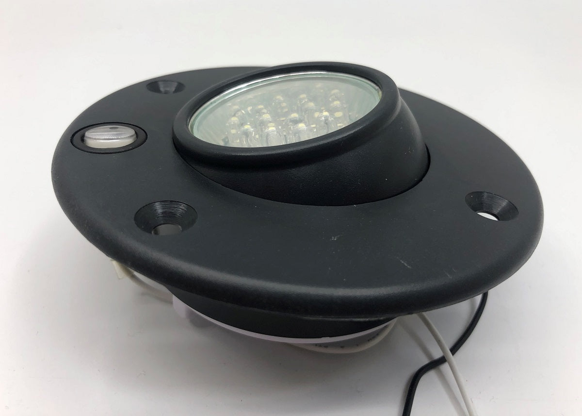 4.5" Round Black Base 18 LED Dome Ceiling Recessed Mount Light. RV Camper Coach