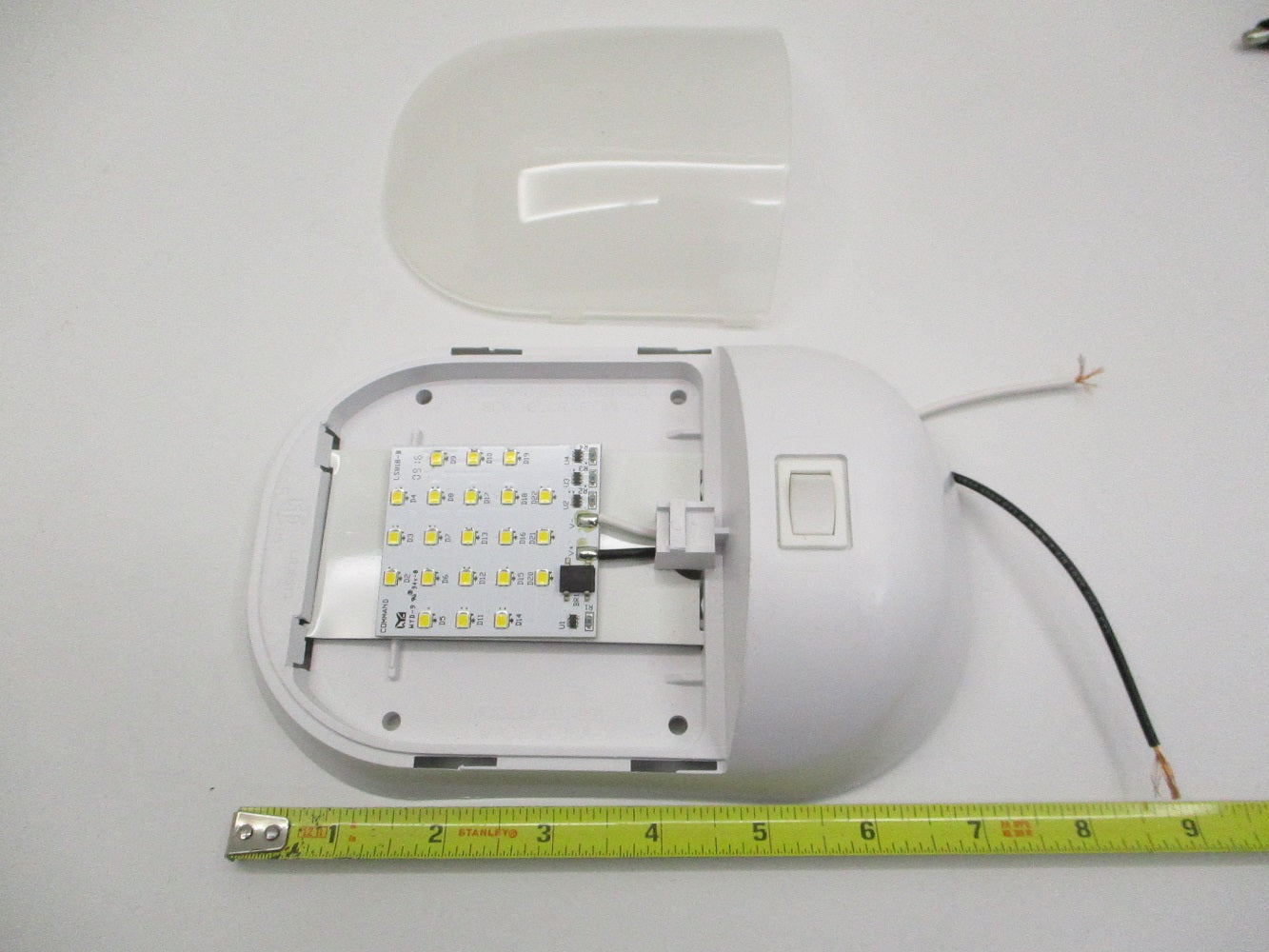 White LED Truck Semi Van RV Bus Trailer Utility Dome Light / On Off Switch