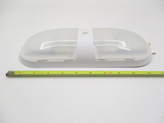Double White LED Motorhome RV Bus Trailer Utility Dome Light / On Off Switch