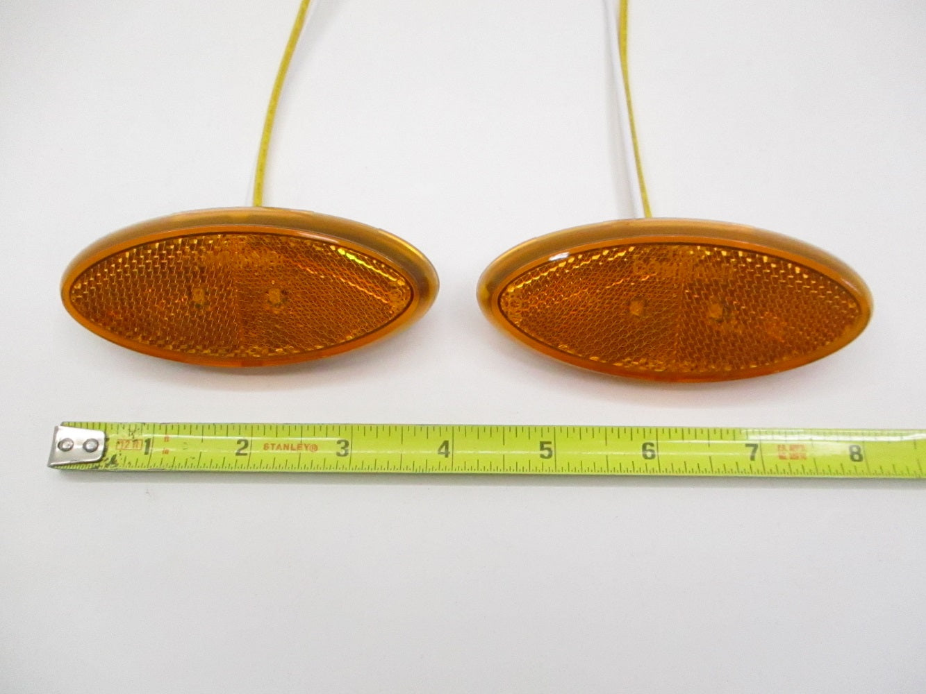 (2) 4" Amber LED Side Marker Clearance Lights Truck Trailer Camper RV Lights