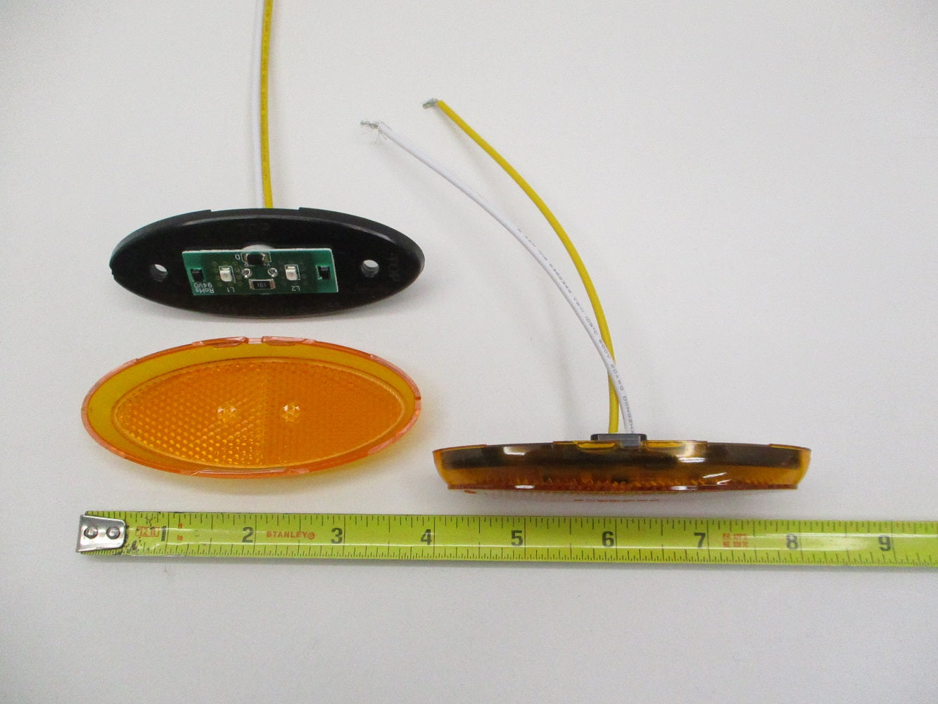 (2) 4" Amber LED Side Marker Clearance Lights Truck Trailer Camper RV Lights