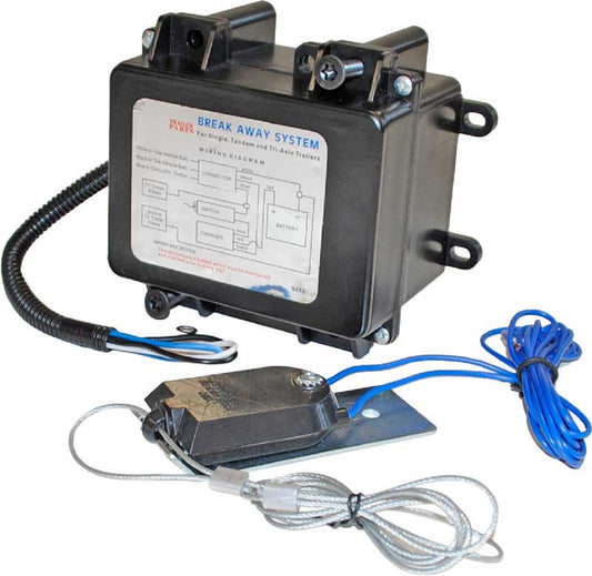 Camper Cargo Trailer Break Away Battery Switch Safety Brake Kit / Clamshell Case