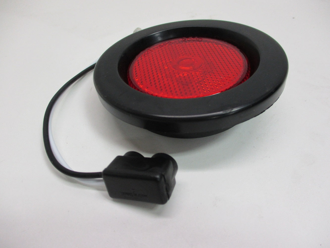 Red Incandescent 2.5" Round Truck Trailer Side Marker Clearance Light Kit