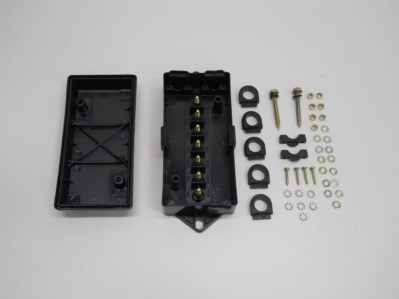 7 Way Color Coded Trailer Wire Junction Box Truck Weather Proof Light Cord Box