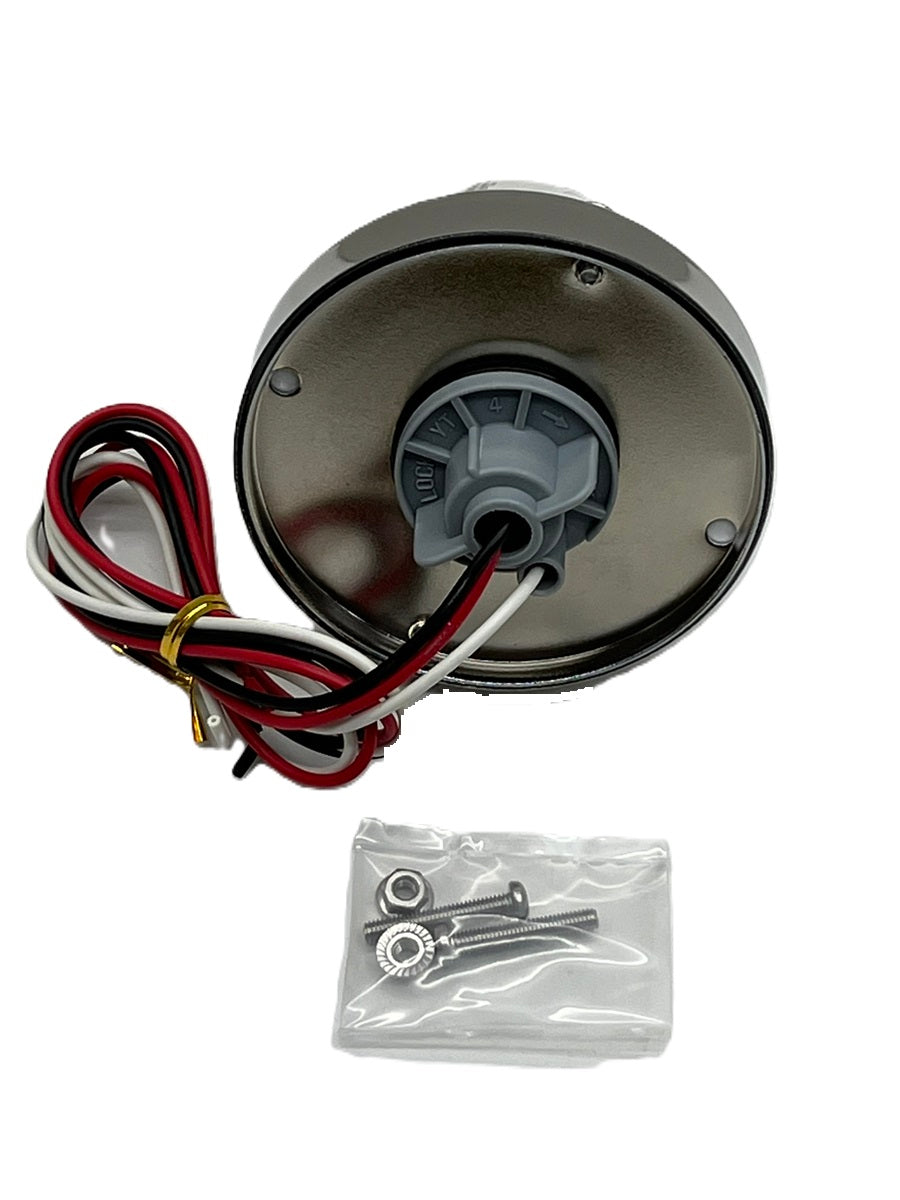 Gen2 Clear Glass Watermelon Glass Flush Mount Light Kit With 1157 Bulb Socket