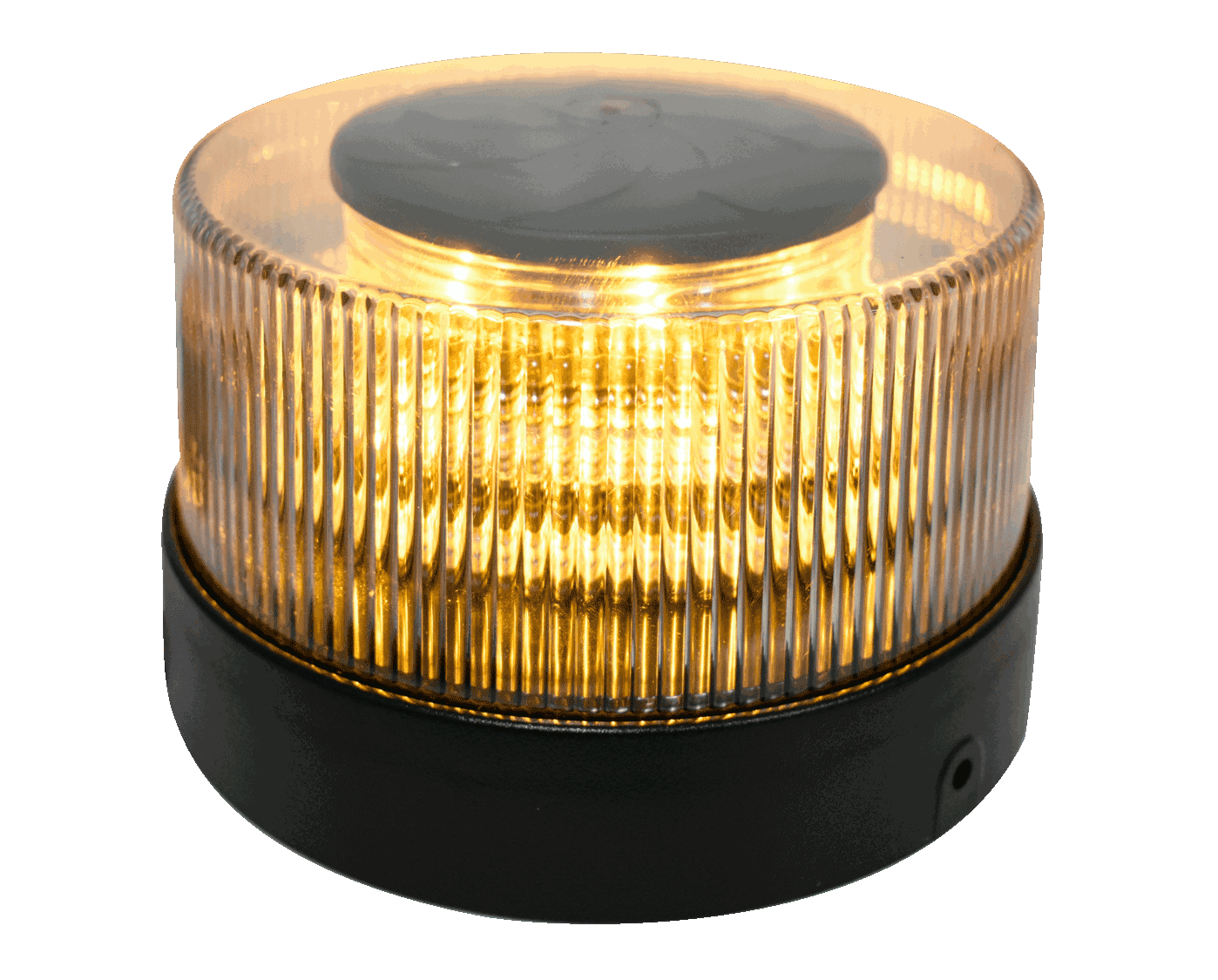 Amber, Green Dual Color LED Beacon Strobe Light, Multi-Flash Pattern w/ Pigtail