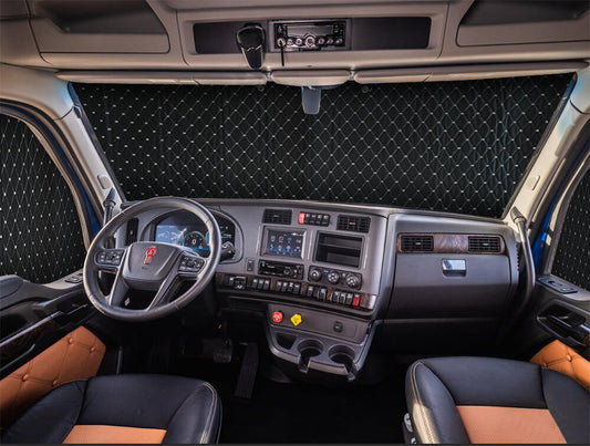 Heavy Duty Windshield Sunshade Kit  Compatible With Kenworth T680 2014 - Present