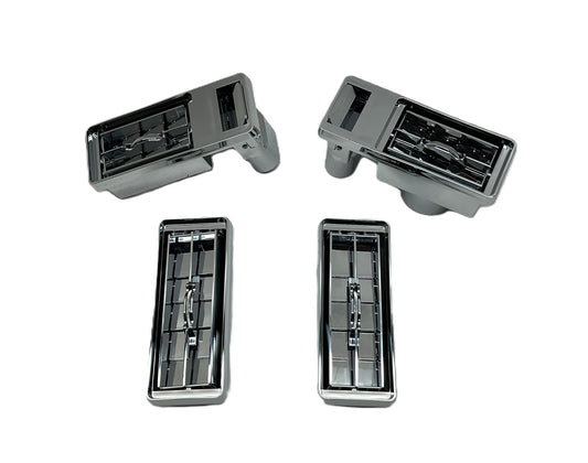 Chrome Plastic A/C Vent Kit. Fits Fits Kenworth 2001 & Older Trucks