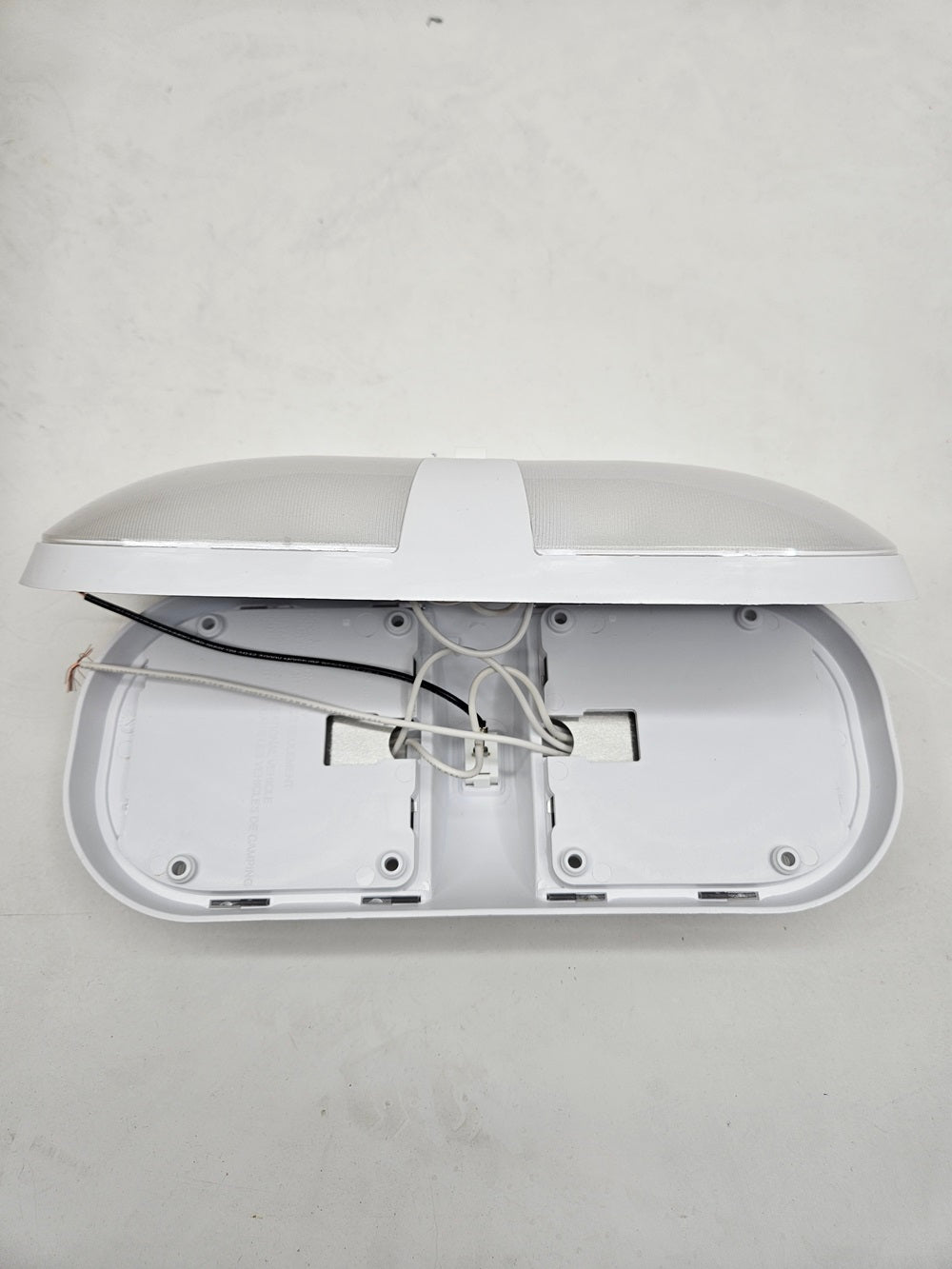 (2) Command 001-902 RV Bus Trailer Dome Ceiling Lights / Double Bulb W/ Switch
