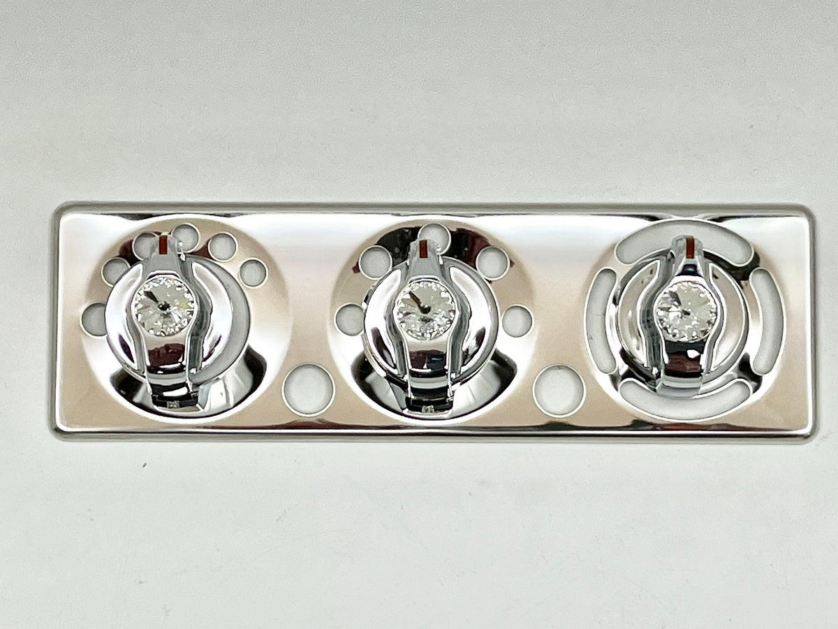 2006-18 Peterbilt A/C control Plate W/Clear Knobs 379, 389, 388, 387, 386, 384